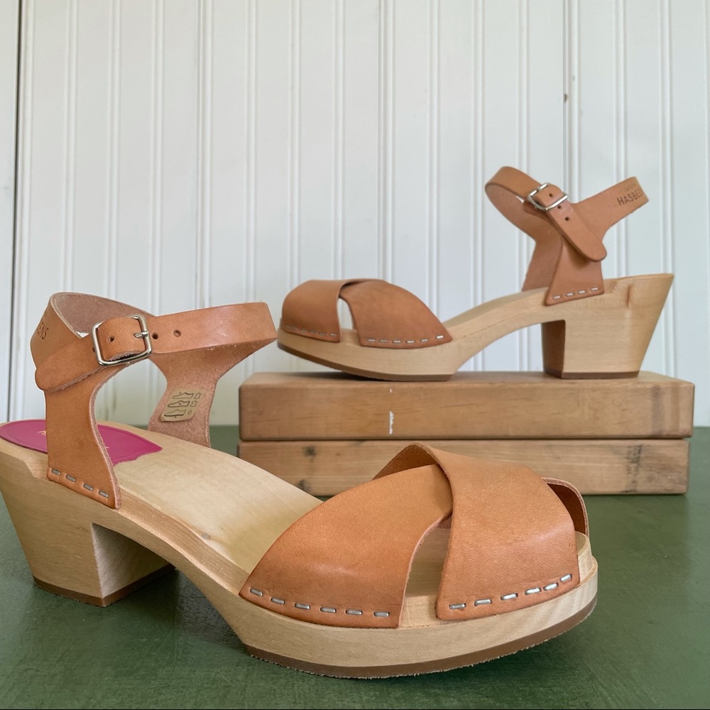Swedish Hasbeens NWT MIRJA in Nature Sandals